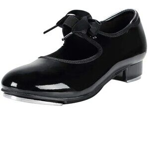 Unisex PU Leather/Patent Ribbon Tie Tap Shoe Dance Shoes for Women and Men